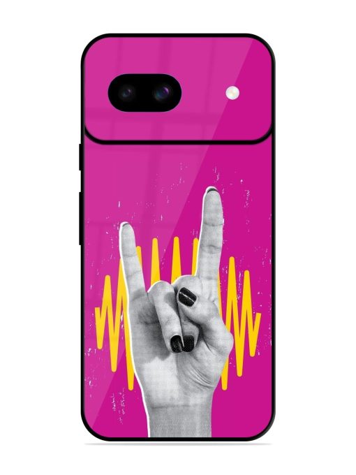 Rock Hand Glossy Soft Edge Case for Google Pixel 8A Chachhi