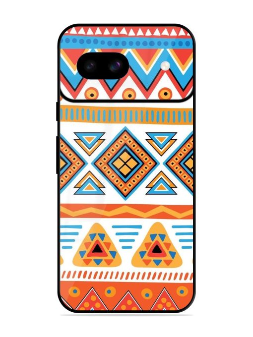 Vibrant Tribal Pattern Glossy Soft Edge Case for Google Pixel 8A Chachhi