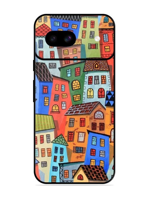 Rainbow House Glossy Soft Edge Case for Google Pixel 8A Chachhi