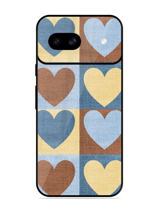 Hearts On Canvas Glossy Soft Edge Case for Google Pixel 8A Chachhi