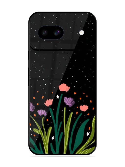 Midnight Bloom Glossy Soft Edge Case for Google Pixel 8A Chachhi