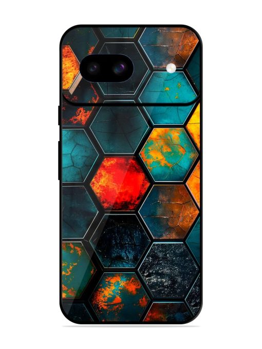 Hexagon Hive Glossy Soft Edge Case for Google Pixel 8A Chachhi