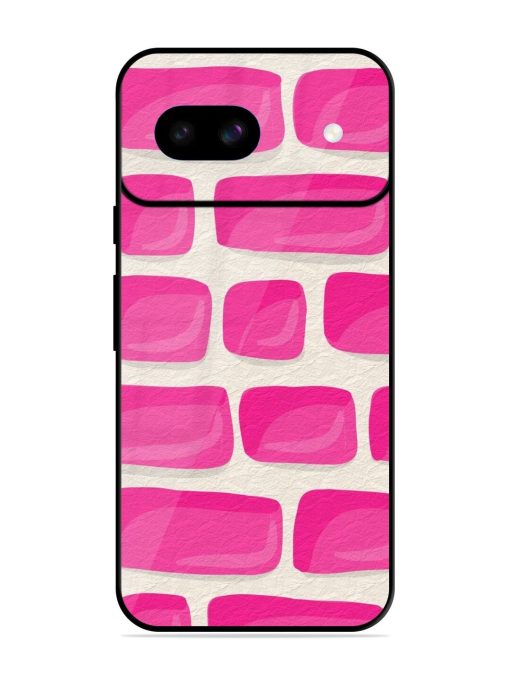 Pink Brick Wall Glossy Soft Edge Case for Google Pixel 8A Chachhi