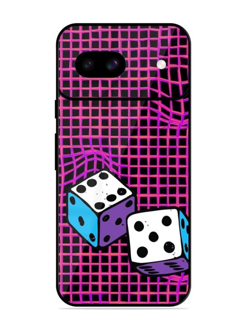 Glitched Dice Glossy Soft Edge Case for Google Pixel 8A Chachhi