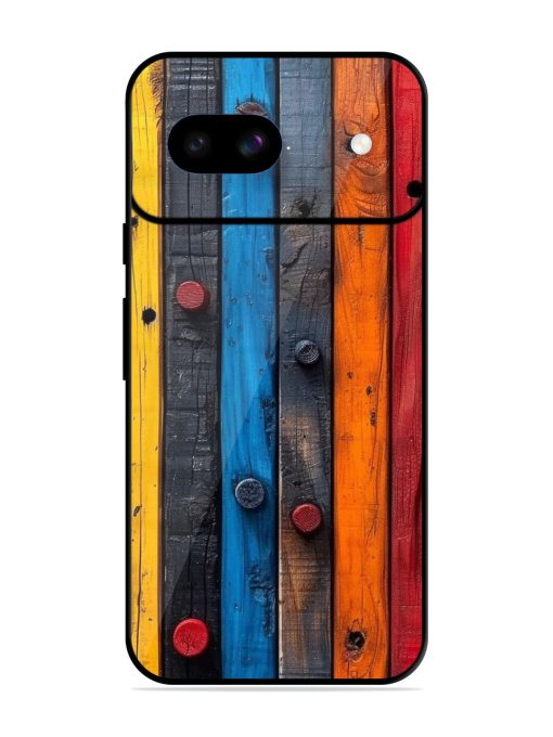 Rainbow Plank Glossy Soft Edge Case for Google Pixel 8A Chachhi