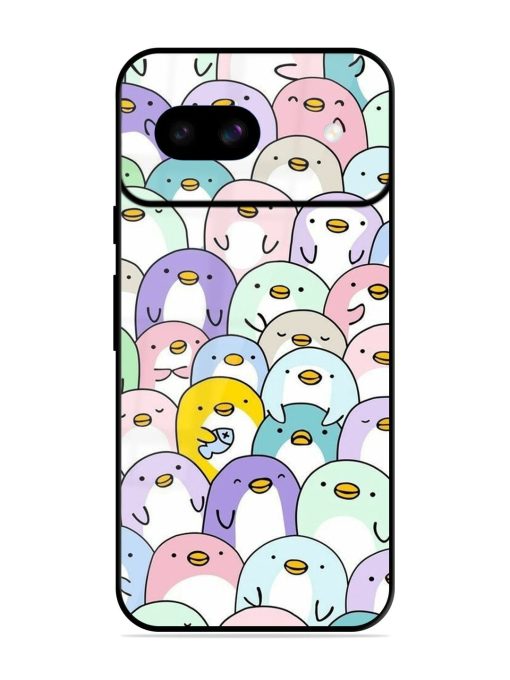 Penguin Party Glossy Soft Edge Case for Google Pixel 8A Chachhi