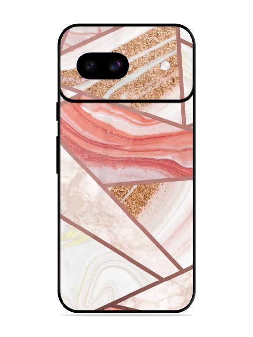 Rosy Mosaic Glossy Soft Edge Case for Google Pixel 8A Chachhi