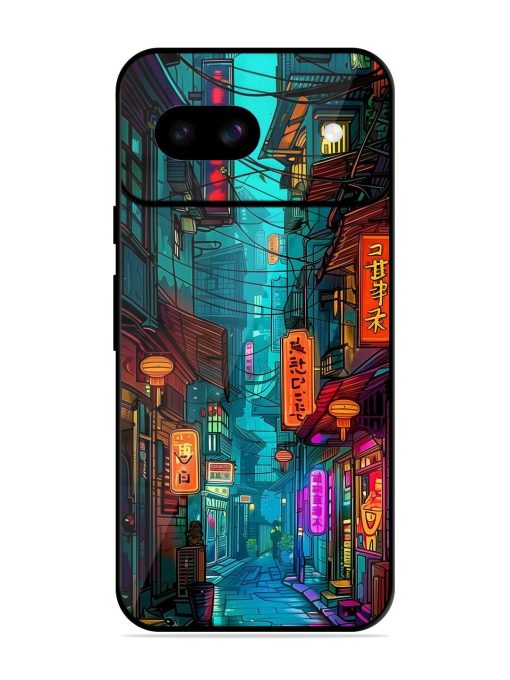 Neon Nightscape Glossy Soft Edge Case for Google Pixel 8A Chachhi