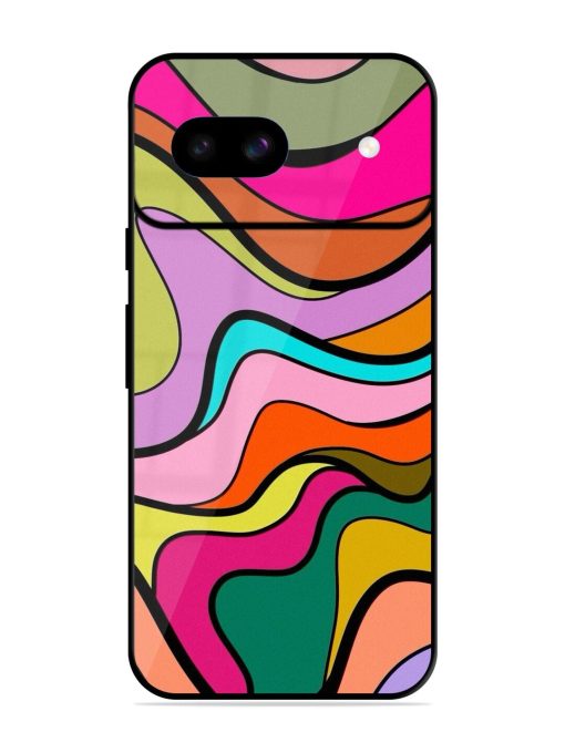 Wavy Wonder Glossy Soft Edge Case for Google Pixel 8A Chachhi