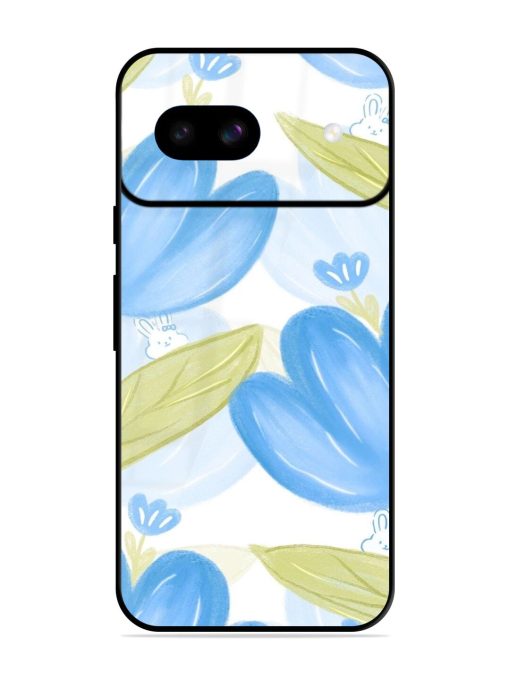 Bunny'S Blue Garden Glossy Soft Edge Case for Google Pixel 8A Chachhi