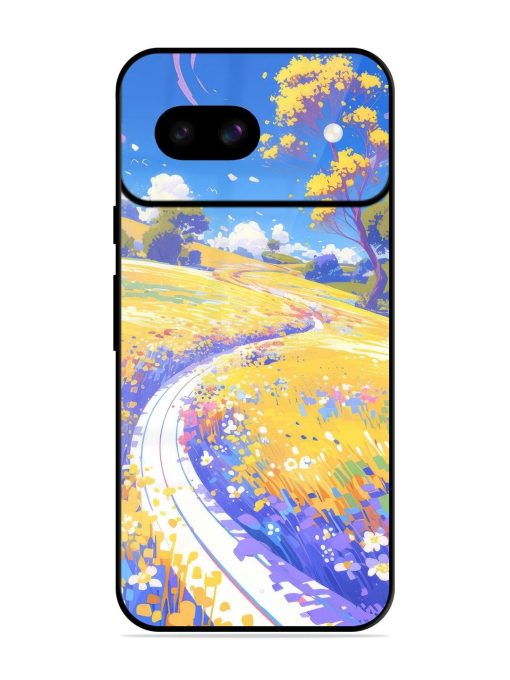 Vibrant Spring Meadow Glossy Soft Edge Case for Google Pixel 8A Chachhi