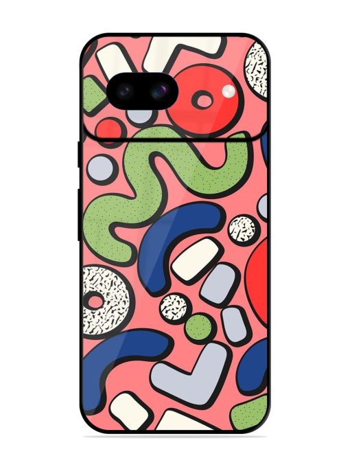 Groovy Geometric Shapes Glossy Soft Edge Case for Google Pixel 8A Chachhi