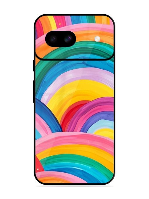 Rainbow Cascade Glossy Soft Edge Case for Google Pixel 8A Chachhi