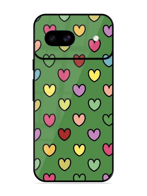 Rainbow Heart Parade Glossy Soft Edge Case for Google Pixel 8A Chachhi