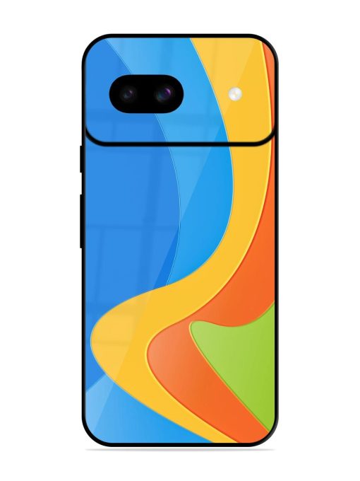 Curvy Color Cascade Glossy Soft Edge Case for Google Pixel 8A Chachhi