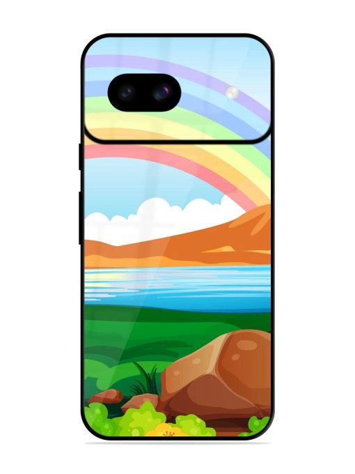 Rainbow Over The Lake Glossy Soft Edge Case for Google Pixel 8A Chachhi