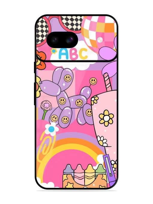 Whimsical Y2K Chaos Glossy Soft Edge Case for Google Pixel 8A Chachhi