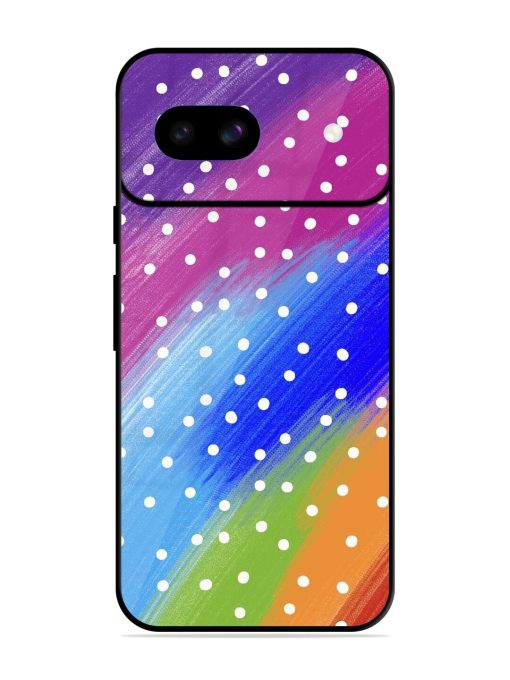 Rainbow Polka Dot Dream Glossy Soft Edge Case for Google Pixel 8A