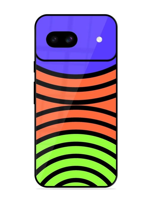 Psychedelic Stripe Symphony Glossy Soft Edge Case for Google Pixel 8A Chachhi