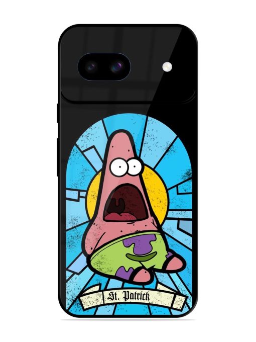 St. Patrick'S Day Stained Glass Patrick Star Glossy Soft Edge Case for Google Pixel 8A