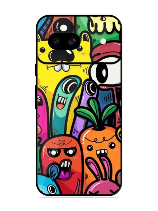 Whimsical Doodle Chaos Glossy Soft Edge Case for Google Pixel 8A Chachhi