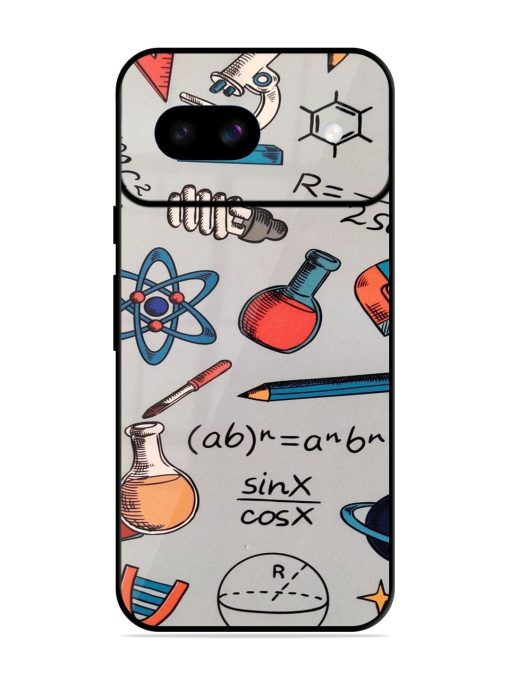 Science Doodle Delight Glossy Soft Edge Case for Google Pixel 8A Chachhi