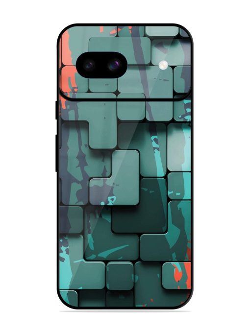 Abstract Geometric Mosaic Glossy Soft Edge Case for Google Pixel 8A