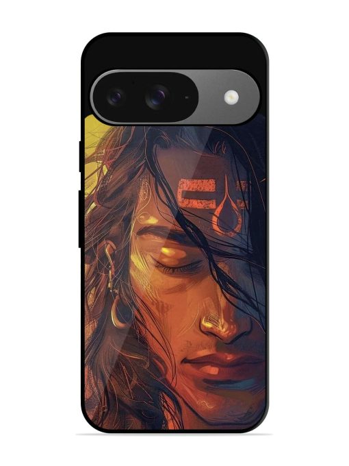 Tranquil Shiva Glossy Soft Edge Case for Google Pixel 9 Chachhi