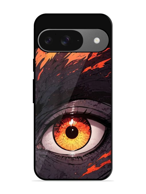 Inferno Gaze Glossy Soft Edge Case for Google Pixel 9 Chachhi