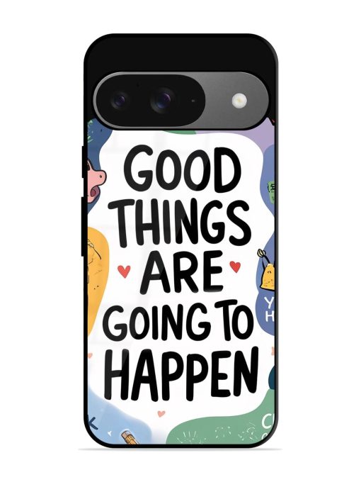 Uplifting Scribbles Glossy Soft Edge Case for Google Pixel 9 Chachhi