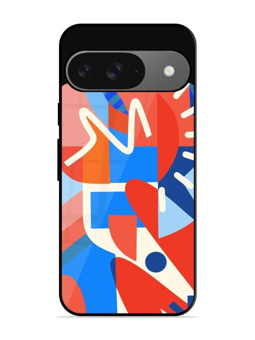 Abstract Harmony Glossy Soft Edge Case for Google Pixel 9 Chachhi