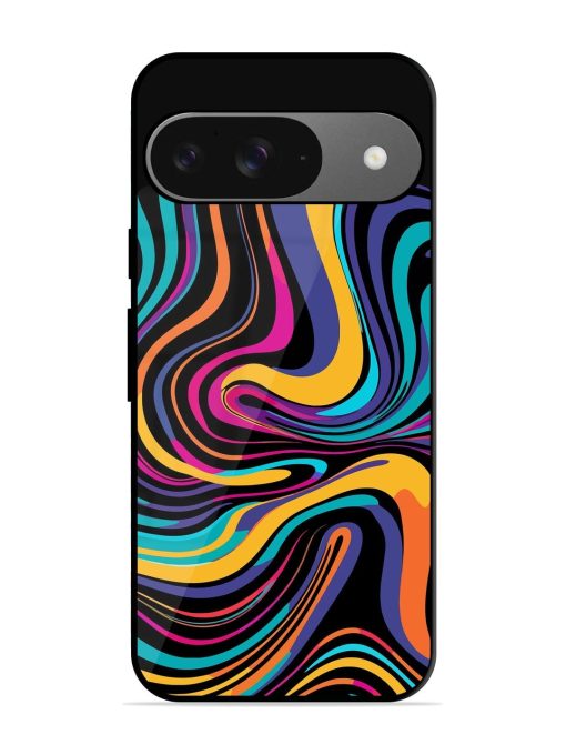 Psychedelic Swirl Glossy Soft Edge Case for Google Pixel 9 Chachhi