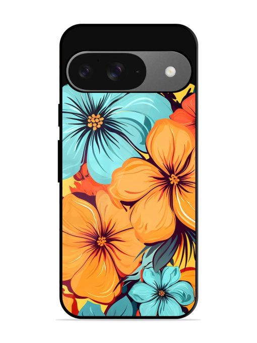 Tropical Bloom Glossy Soft Edge Case for Google Pixel 9 Chachhi