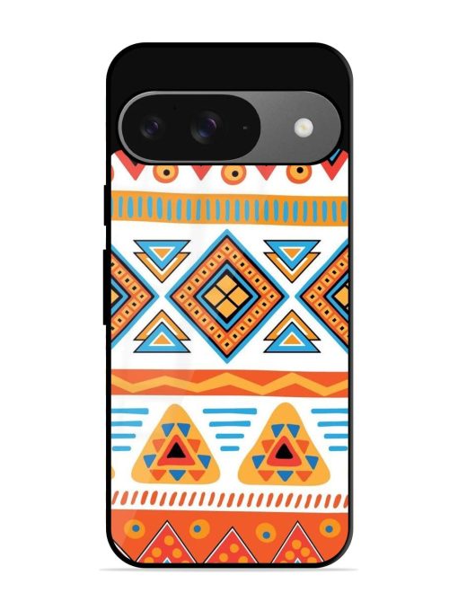 Vibrant Tribal Pattern Glossy Soft Edge Case for Google Pixel 9