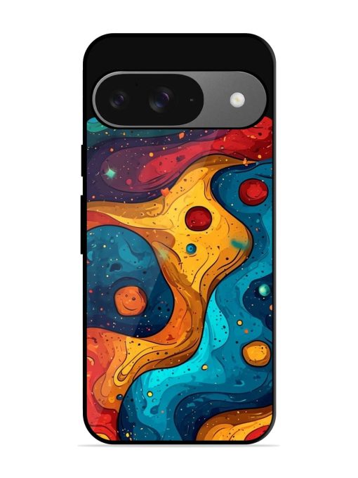 Cosmic Swirl Glossy Soft Edge Case for Google Pixel 9