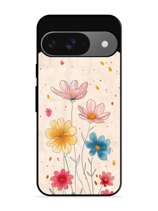 Delicate Bloom Glossy Soft Edge Case for Google Pixel 9 Chachhi