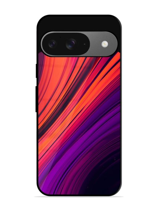 Crimson Curls Glossy Soft Edge Case for Google Pixel 9 Chachhi