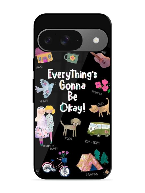 Everything'S Gonna Be Okay Glossy Soft Edge Case for Google Pixel 9 Chachhi