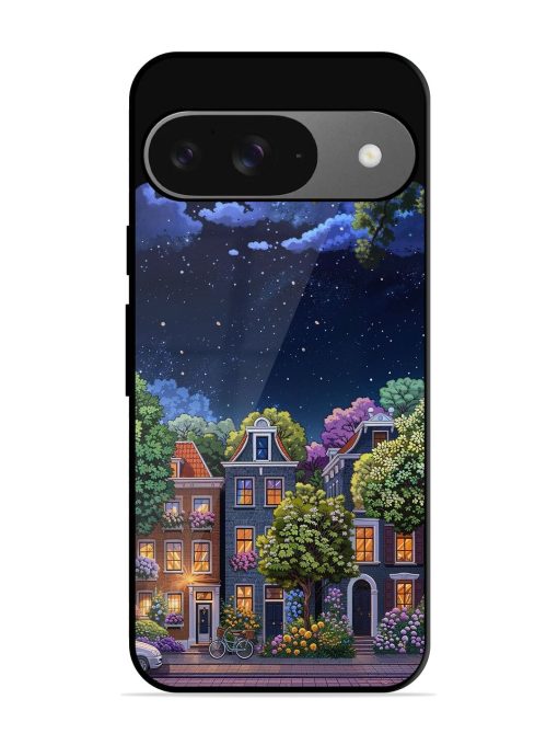 Moonlit Streets Glossy Soft Edge Case for Google Pixel 9 Chachhi