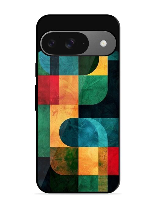 Geometric Harmony Glossy Soft Edge Case for Google Pixel 9