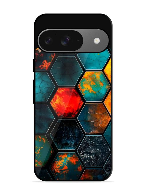 Hexagon Hive Glossy Soft Edge Case for Google Pixel 9 Chachhi