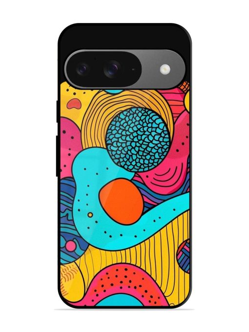 Psychedelic Patterns Glossy Soft Edge Case for Google Pixel 9 Chachhi