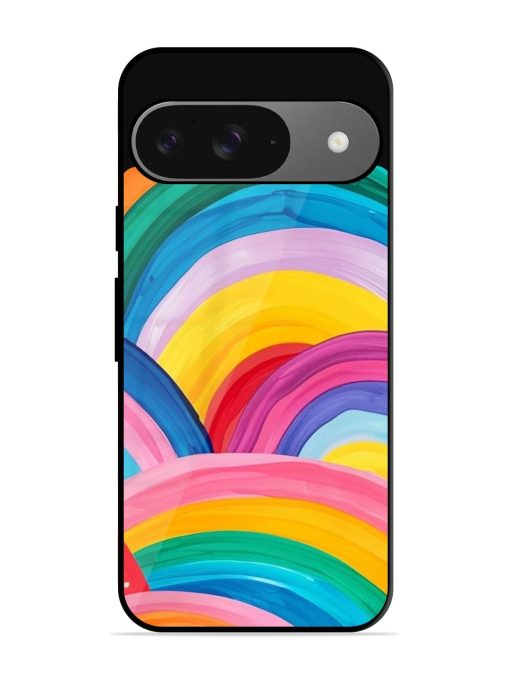 Rainbow Symphony Glossy Soft Edge Case for Google Pixel 9 Chachhi