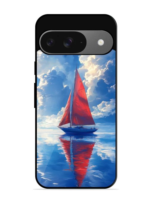 Crimson Sails Glossy Soft Edge Case for Google Pixel 9 Chachhi