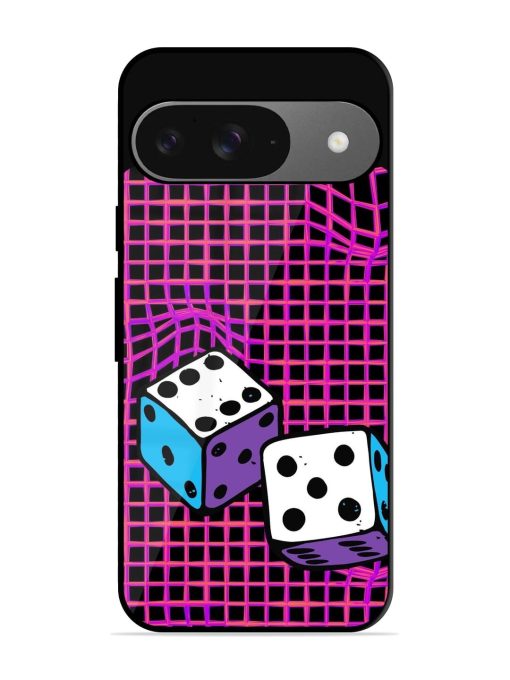 Glitched Dice Glossy Soft Edge Case for Google Pixel 9 Chachhi