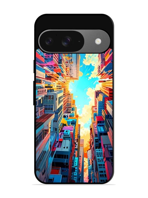 Skyward City Glossy Soft Edge Case for Google Pixel 9 Chachhi