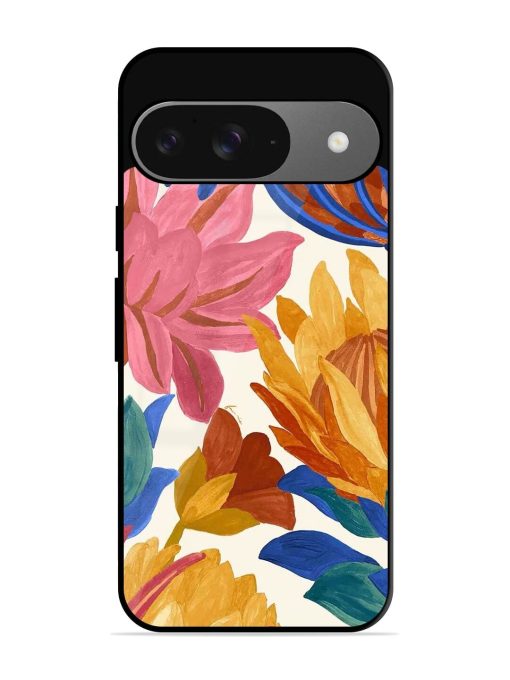 Blooming Tapestry Glossy Soft Edge Case for Google Pixel 9 Chachhi