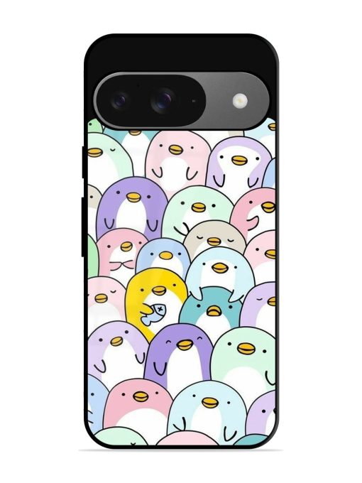 Penguin Party Glossy Soft Edge Case for Google Pixel 9 Chachhi