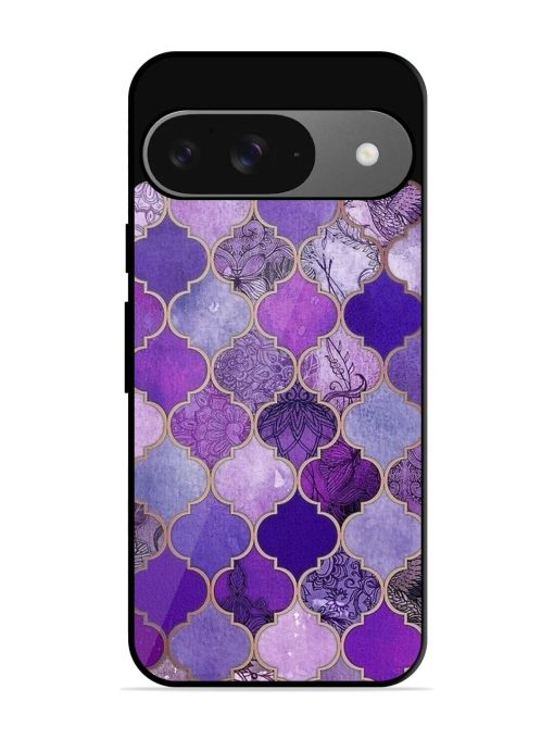 Purple Mosaic Magic Glossy Soft Edge Case for Google Pixel 9 Chachhi