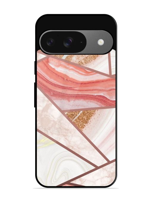 Rosy Mosaic Glossy Soft Edge Case for Google Pixel 9 Chachhi